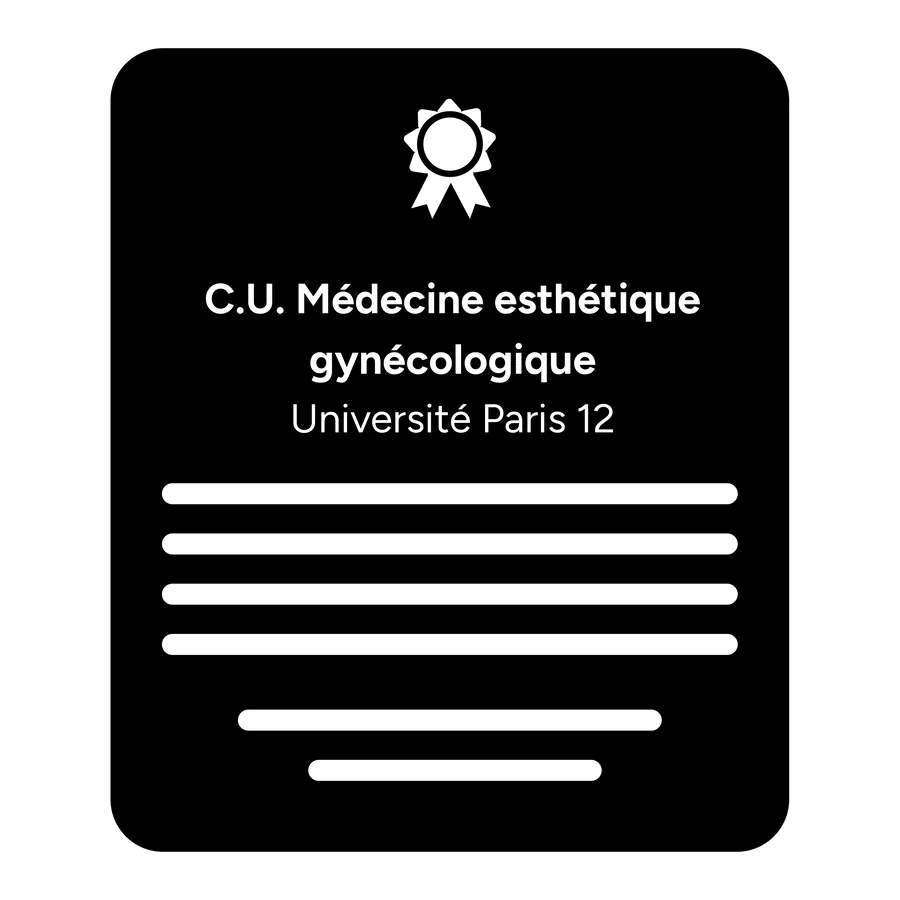 Certificat d'université Médecine esthétique gynécologique, Université Paris 12 – Créteil, 2017 – Dr Aurélien Perrod