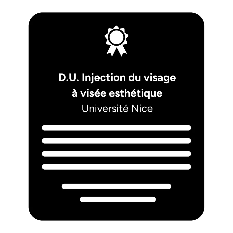 DU Injection du visage à visée esthétique, Université de Nice, 2017 – Dr Aurélien Perrod